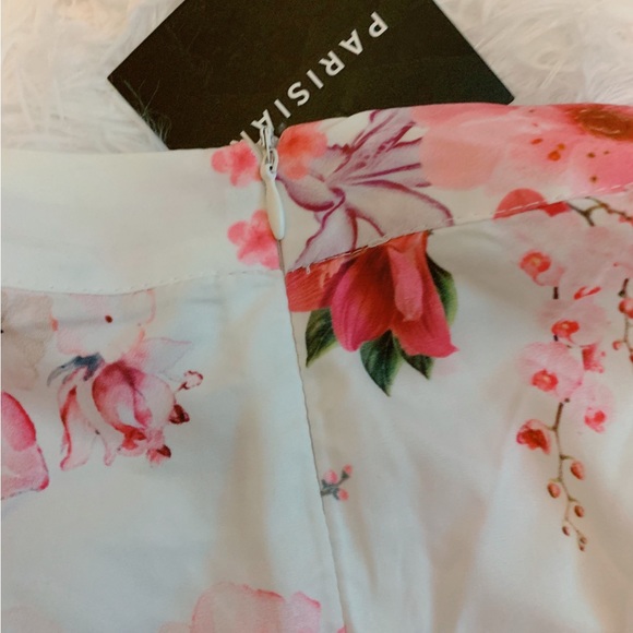 NEW Parisian Pink Floral Cherry Blossom Mini Dress - Picture 8 of 11